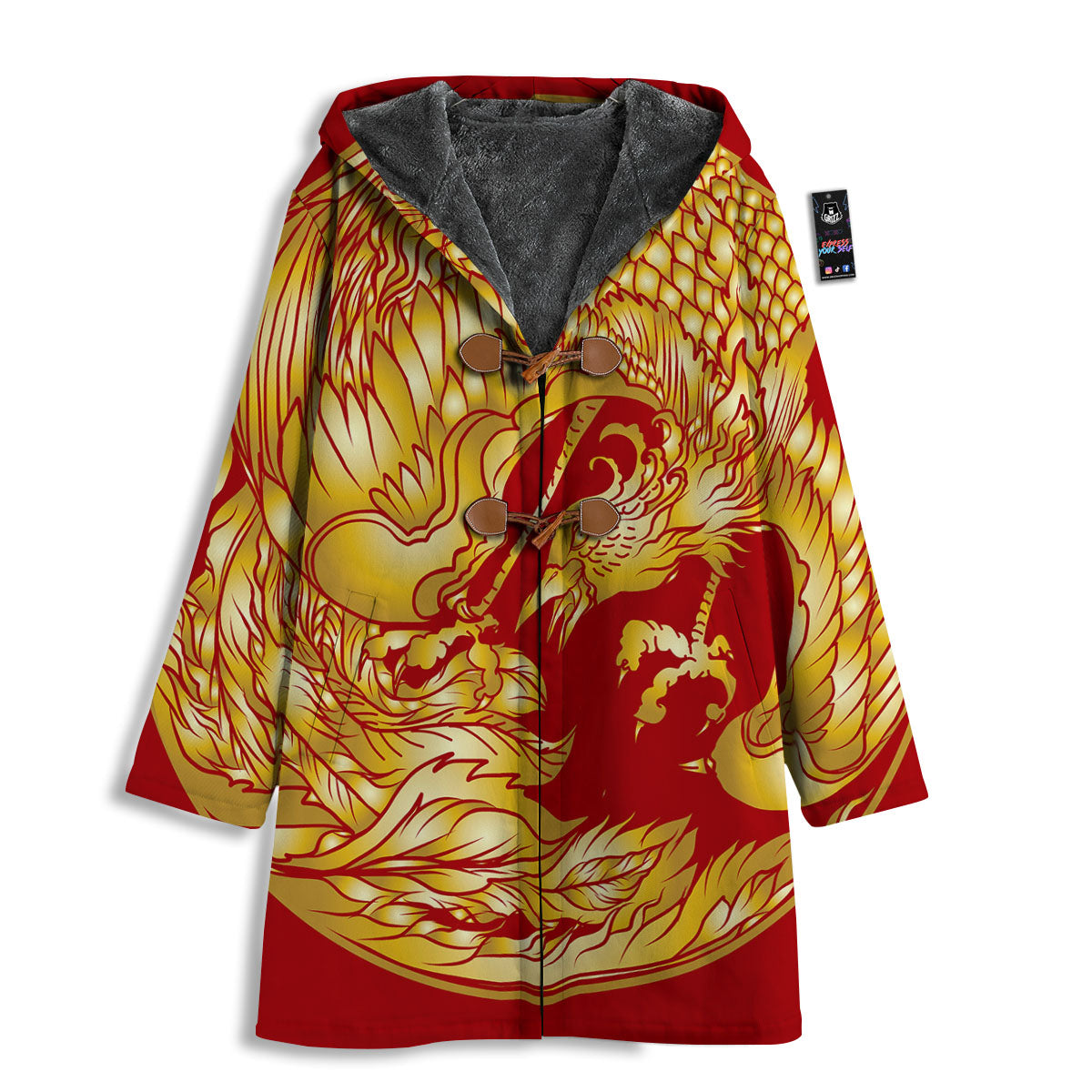Phoenix Japanese Print Men's Windbreaker Jacket-grizzshop