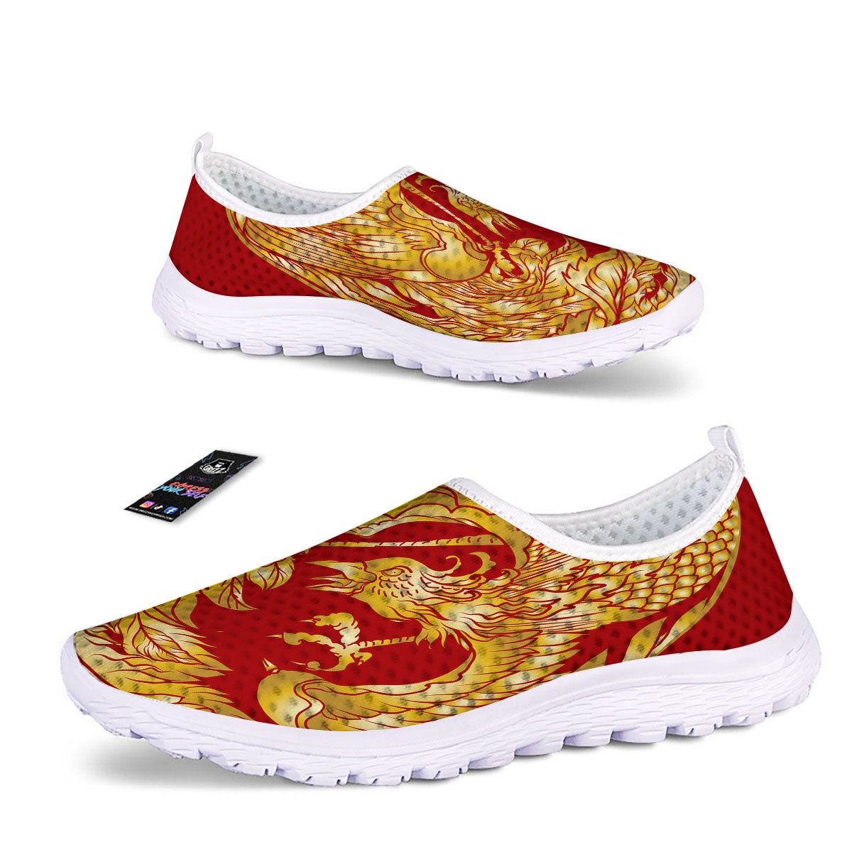 Phoenix Japanese Print Nurse Shoes-grizzshop
