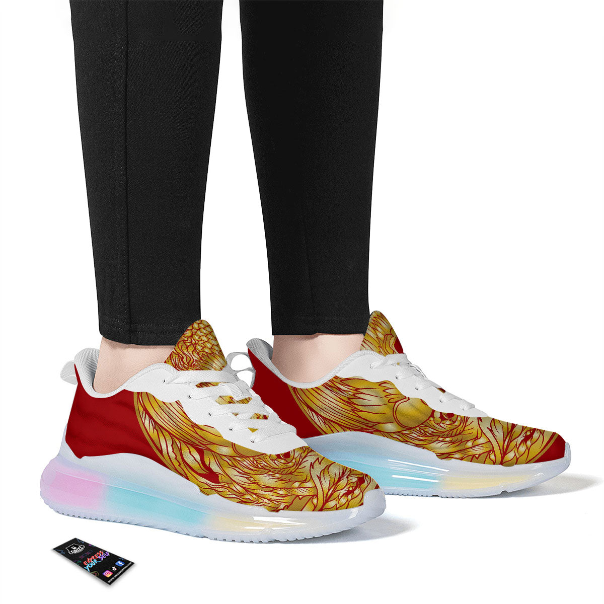 Phoenix Japanese Print Running Sneakers-grizzshop