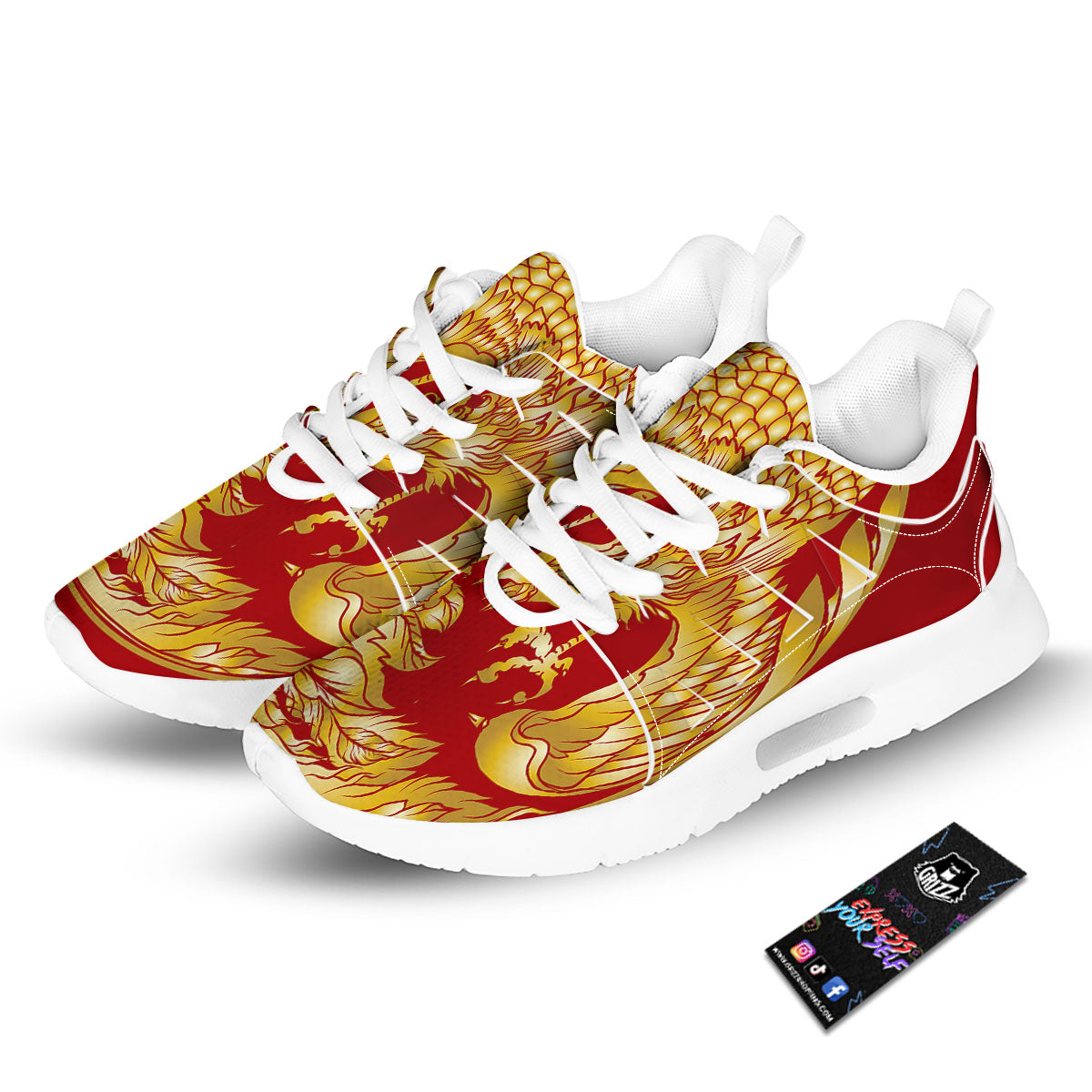 Phoenix Japanese Print Tennis Shoes-grizzshop