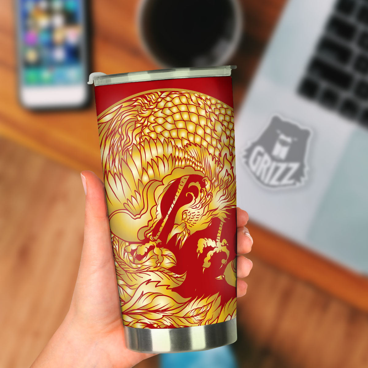 Phoenix Japanese Print Tumbler-grizzshop