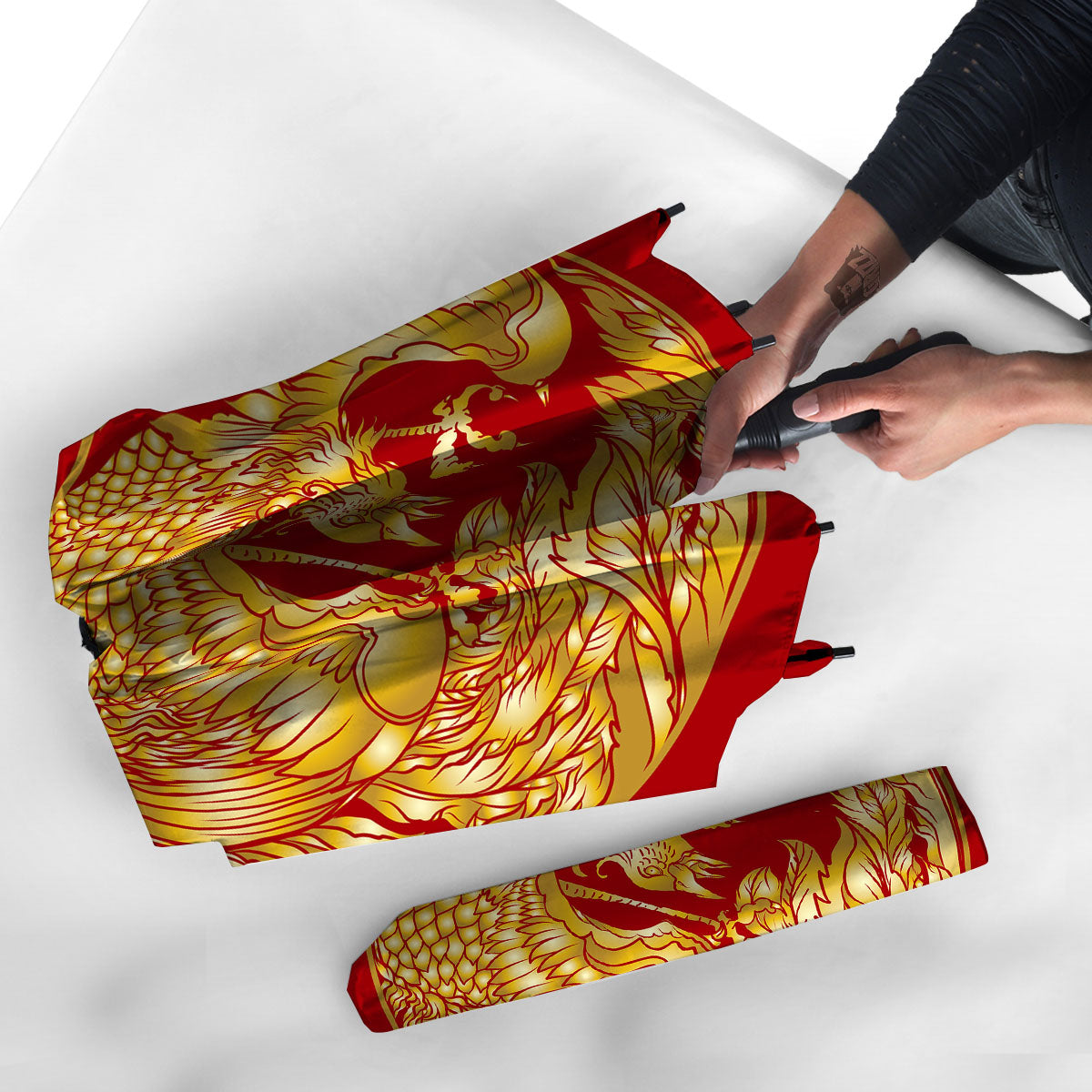 Phoenix Japanese Print Umbrella-grizzshop