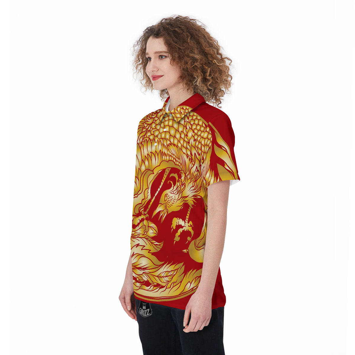 Phoenix Japanese Print Women's Golf Shirts-grizzshop