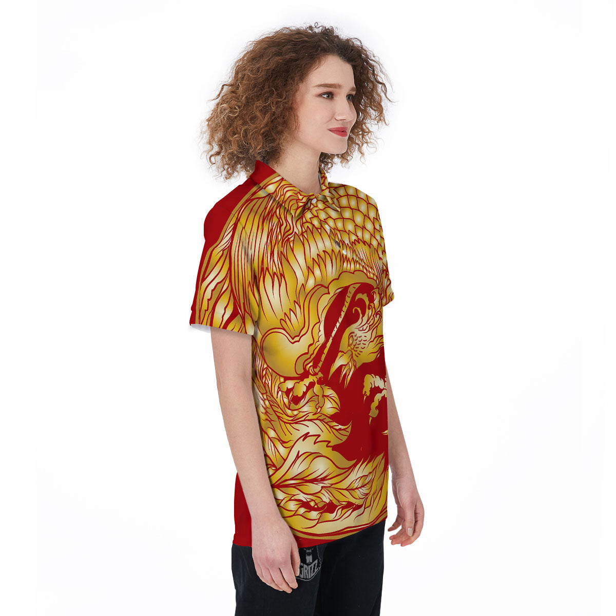Phoenix Japanese Print Women's Golf Shirts-grizzshop