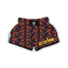 Phoenix Pattern Print Floral Muay Thai Boxing Shorts-grizzshop