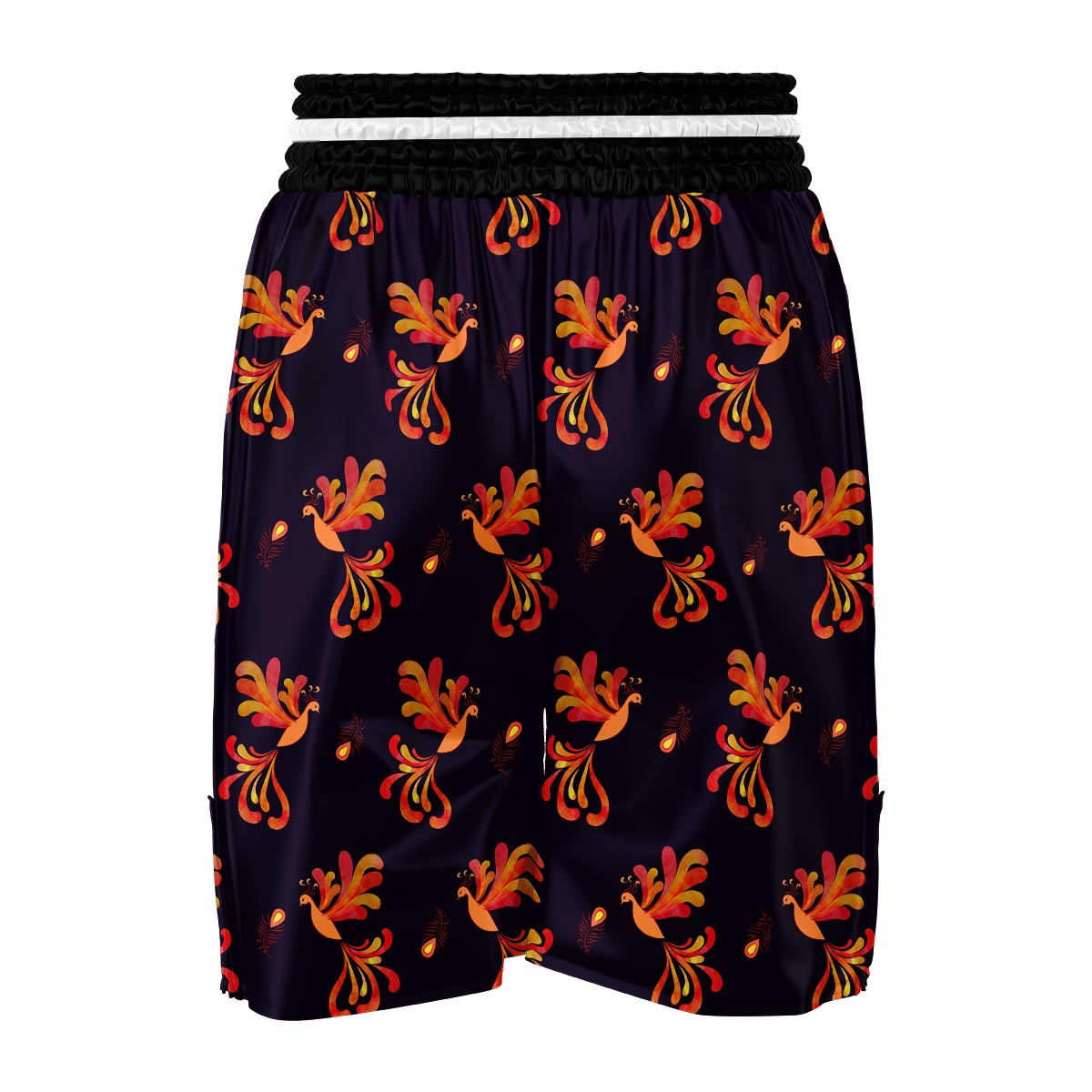 Phoenix Print Pattern Boxing Shorts-grizzshop