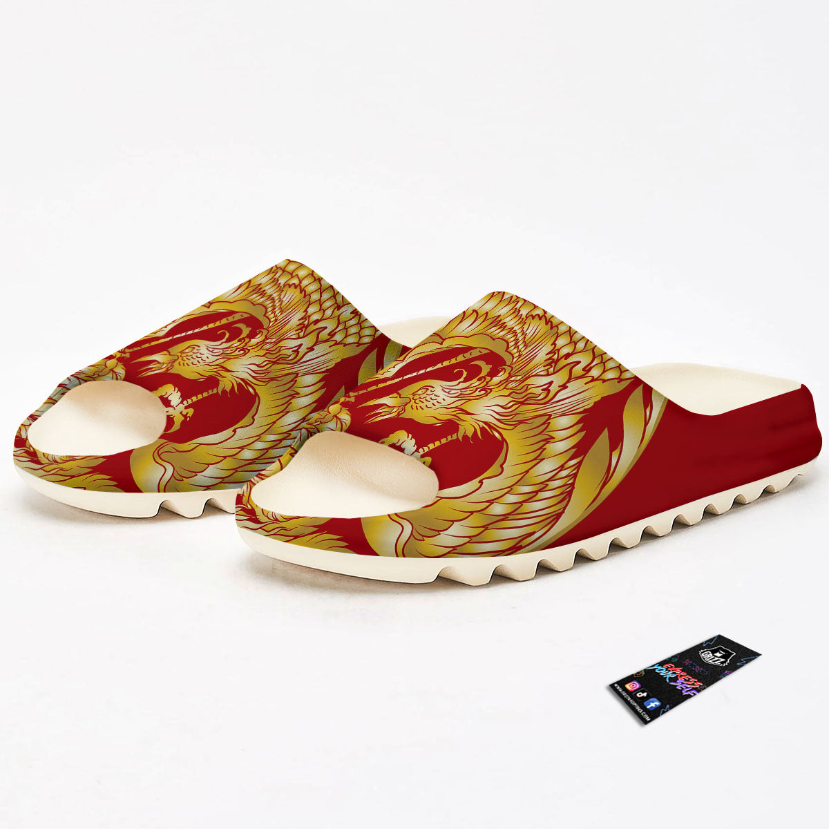 Phoenix Japanese Print Sandals-grizzshop