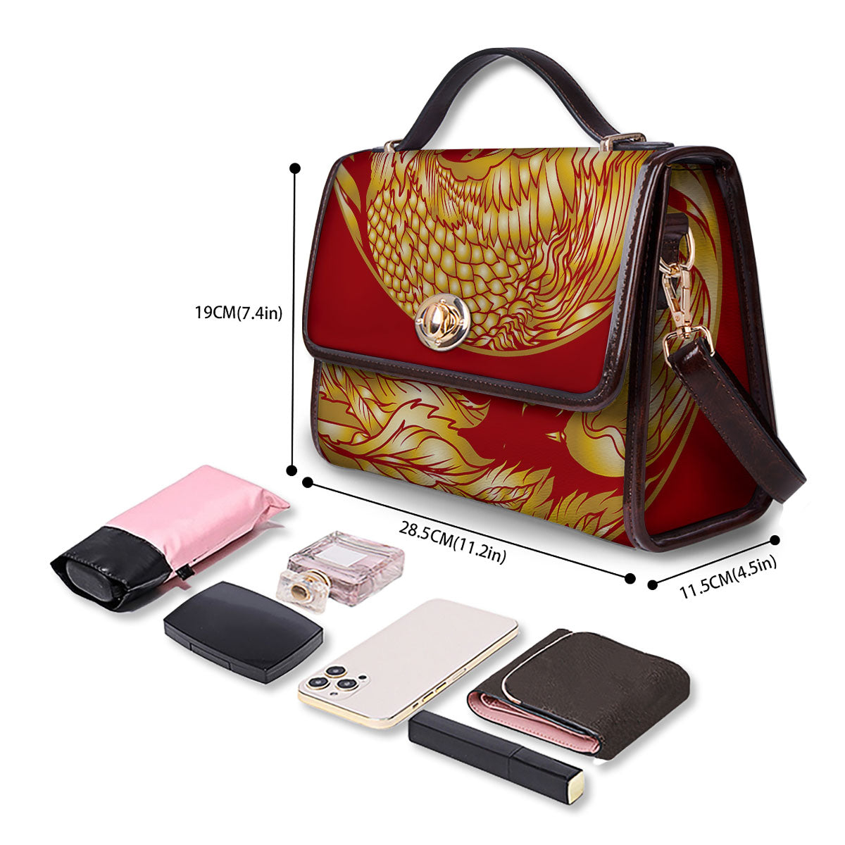 Phoenix Japanese Print Women's Satchel Bag