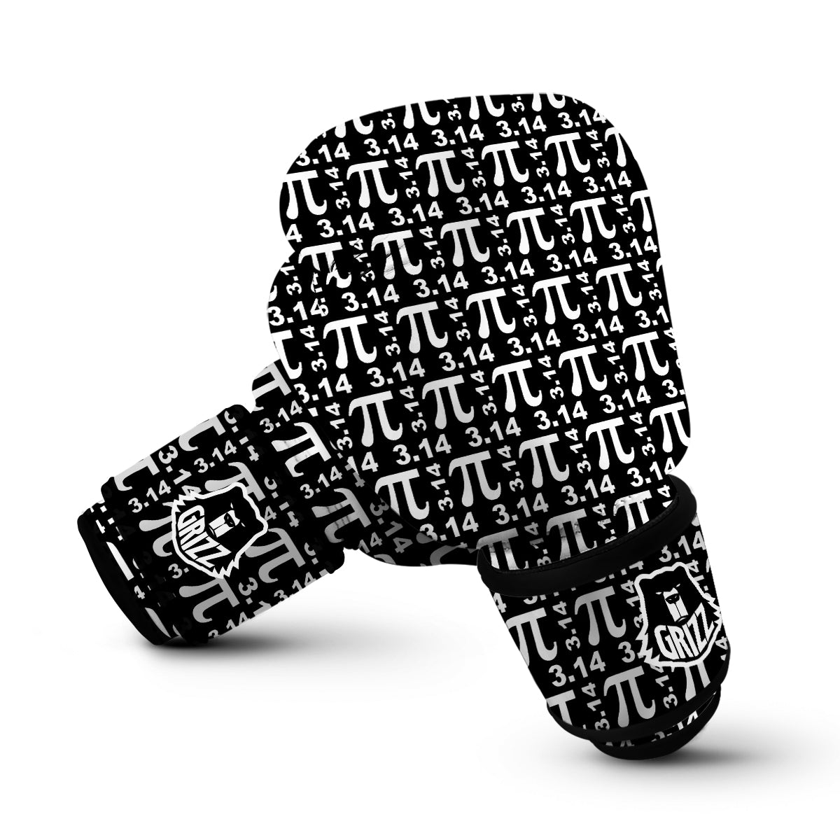 Pi 3.14 Math Print Pattern Boxing Gloves-grizzshop