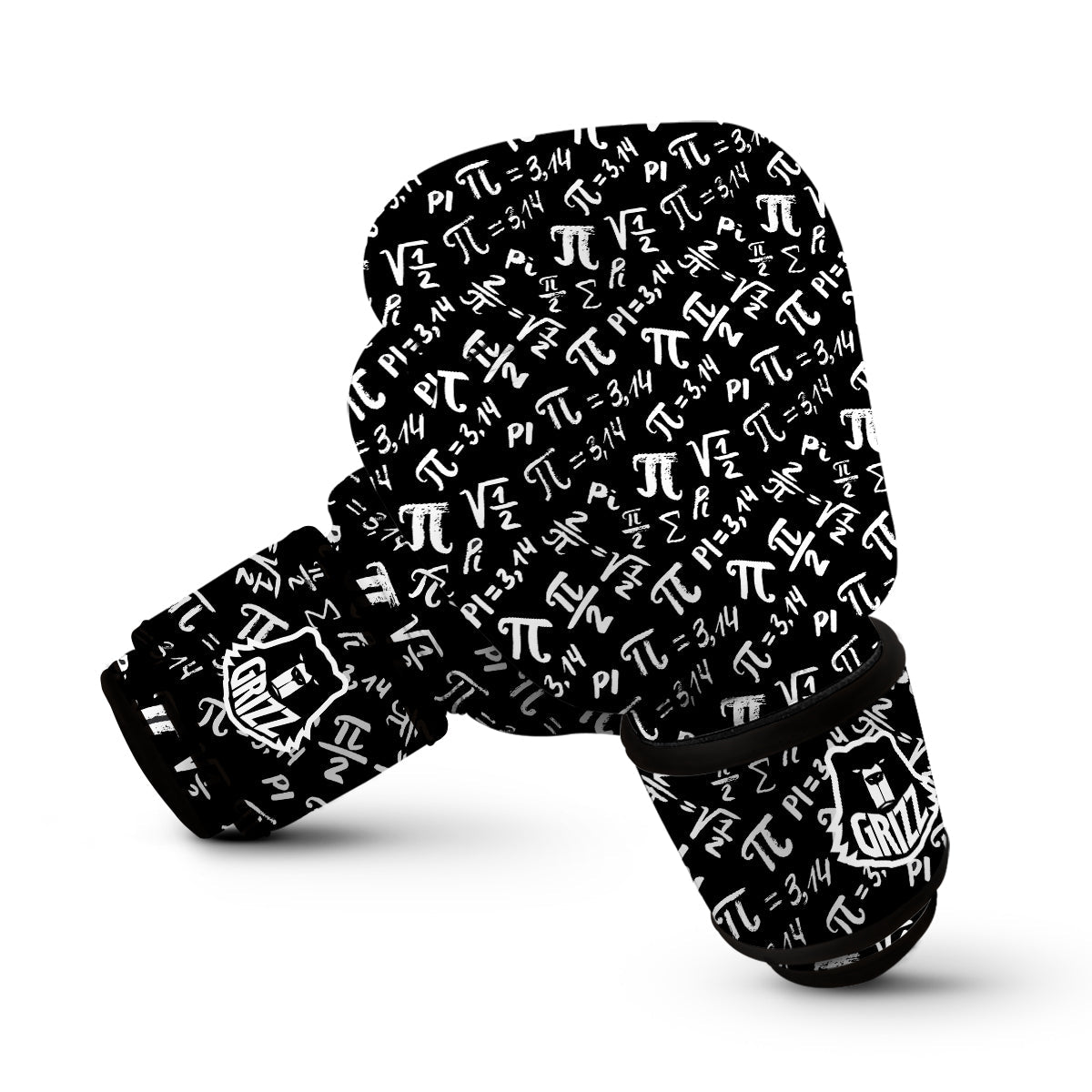 Pi Math Print Pattern Boxing Gloves-grizzshop