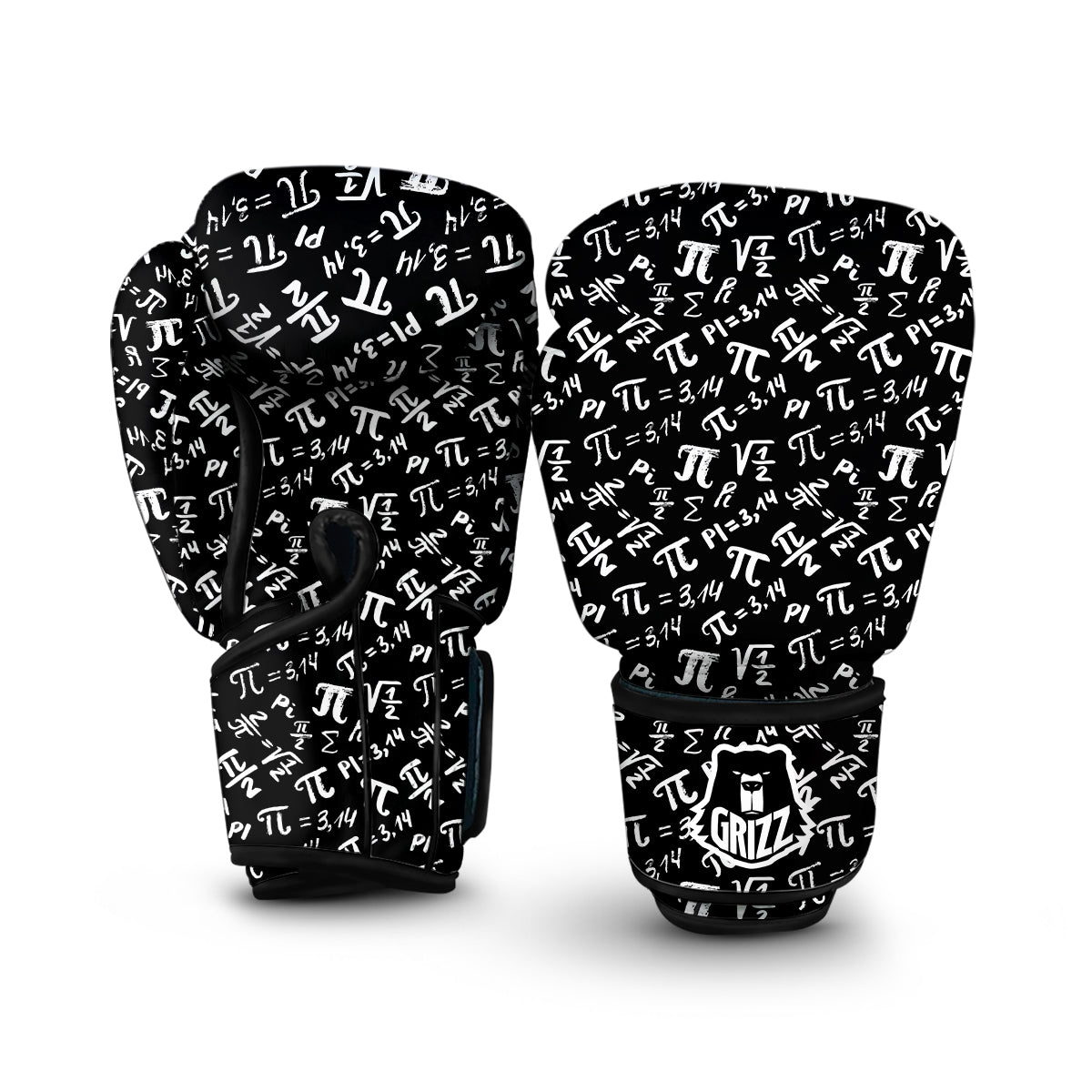 Pi Math Print Pattern Boxing Gloves-grizzshop