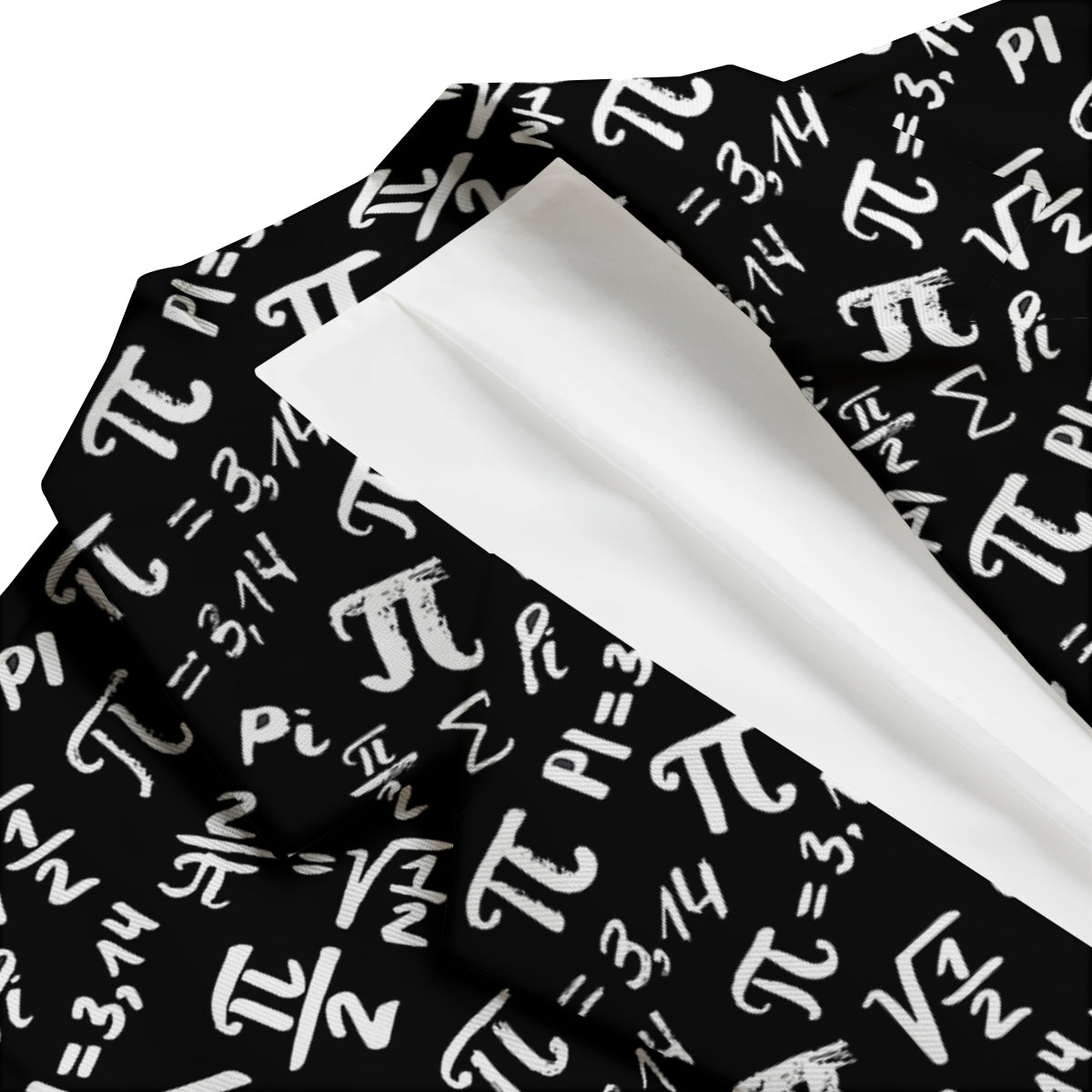 Pi Math Print Pattern Men's Blazer-grizzshop