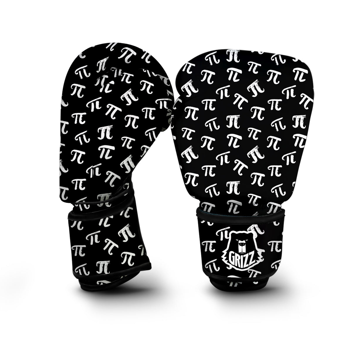 Pi Symbol Math Print Pattern Boxing Gloves-grizzshop