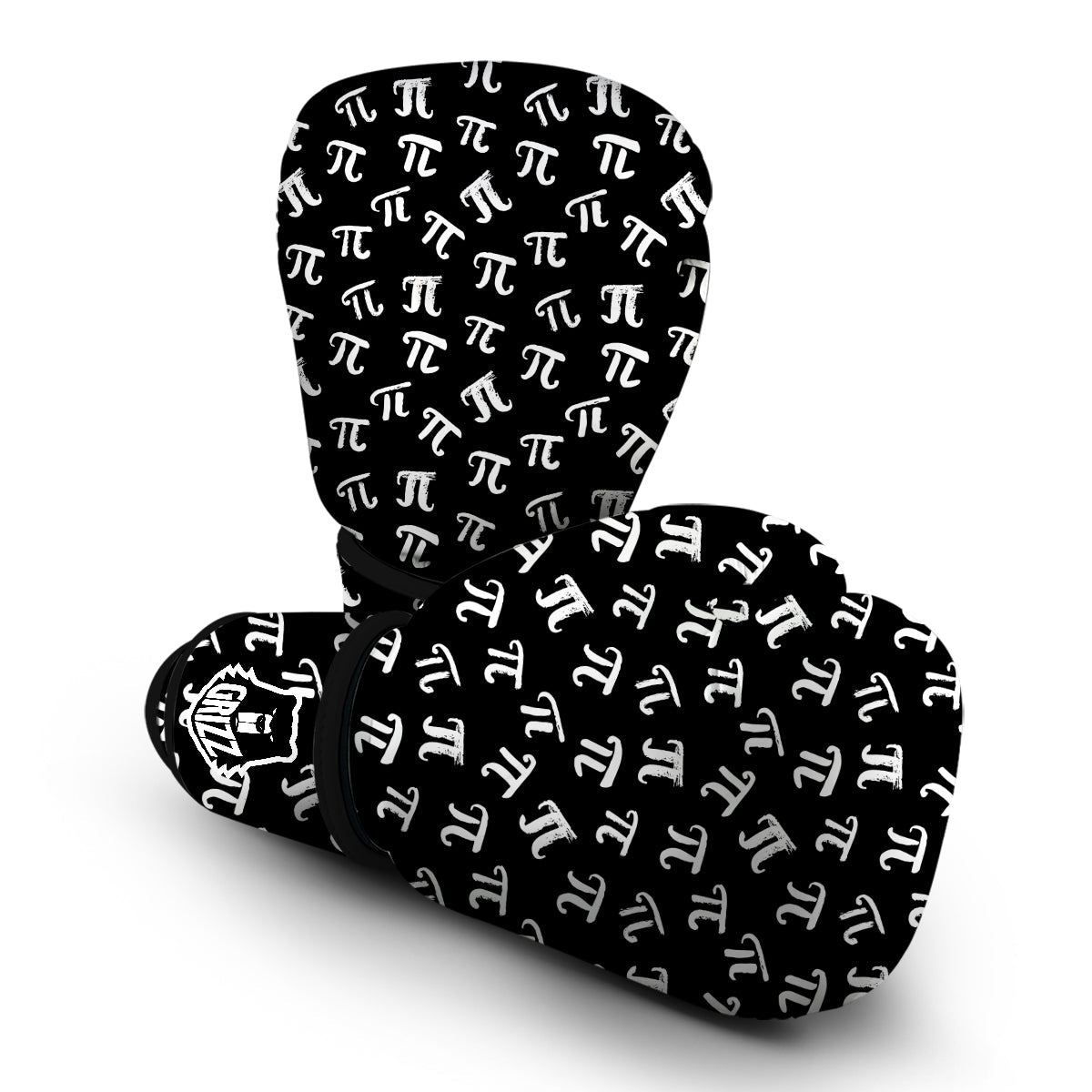 Pi Symbol Math Print Pattern Boxing Gloves-grizzshop