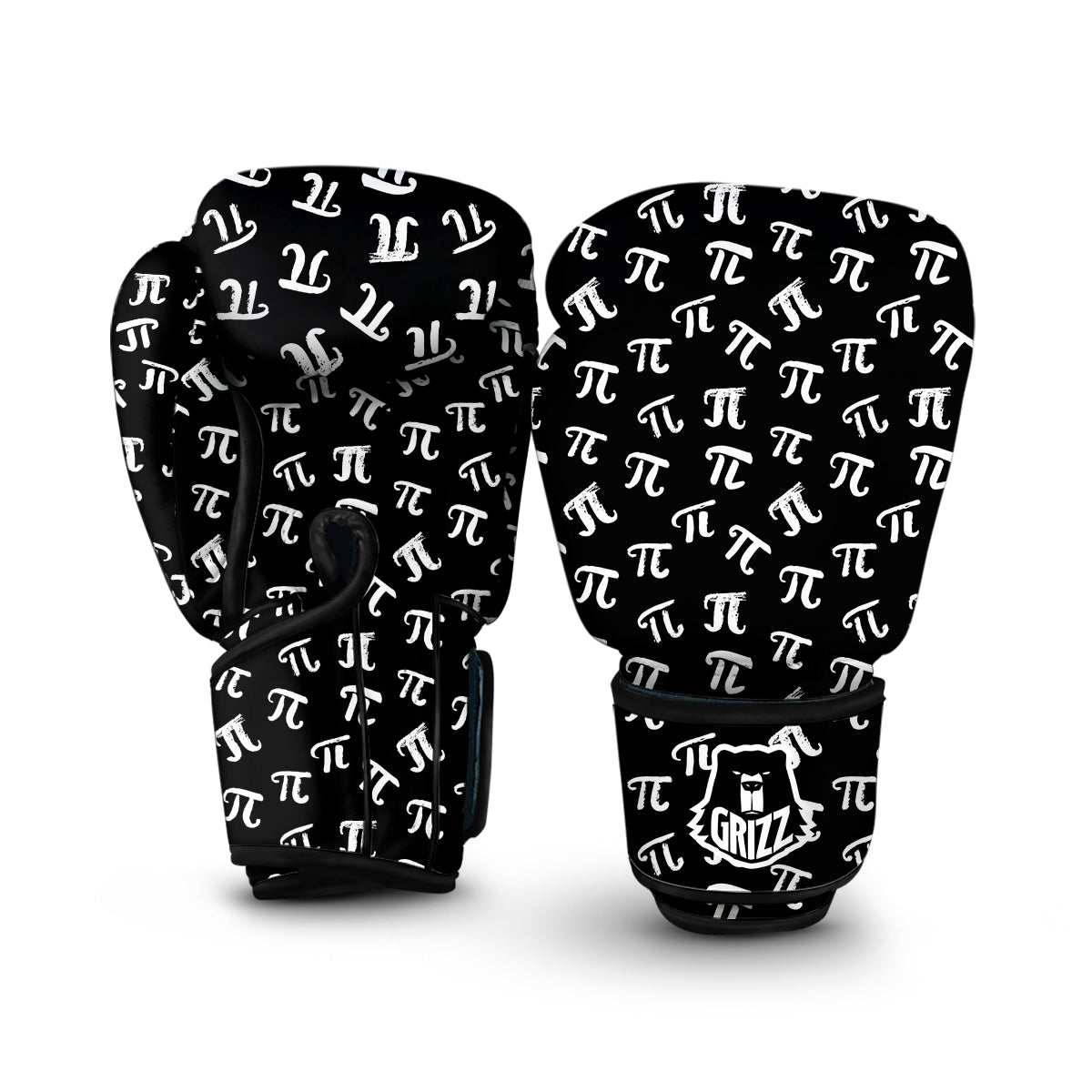 Pi Symbol Math Print Pattern Boxing Gloves-grizzshop