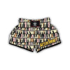 Piano Drawing Print Pattern Muay Thai Boxing Shorts-grizzshop