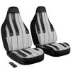 Piano Keyboard White And Black Print Car Seat Covers-grizzshop