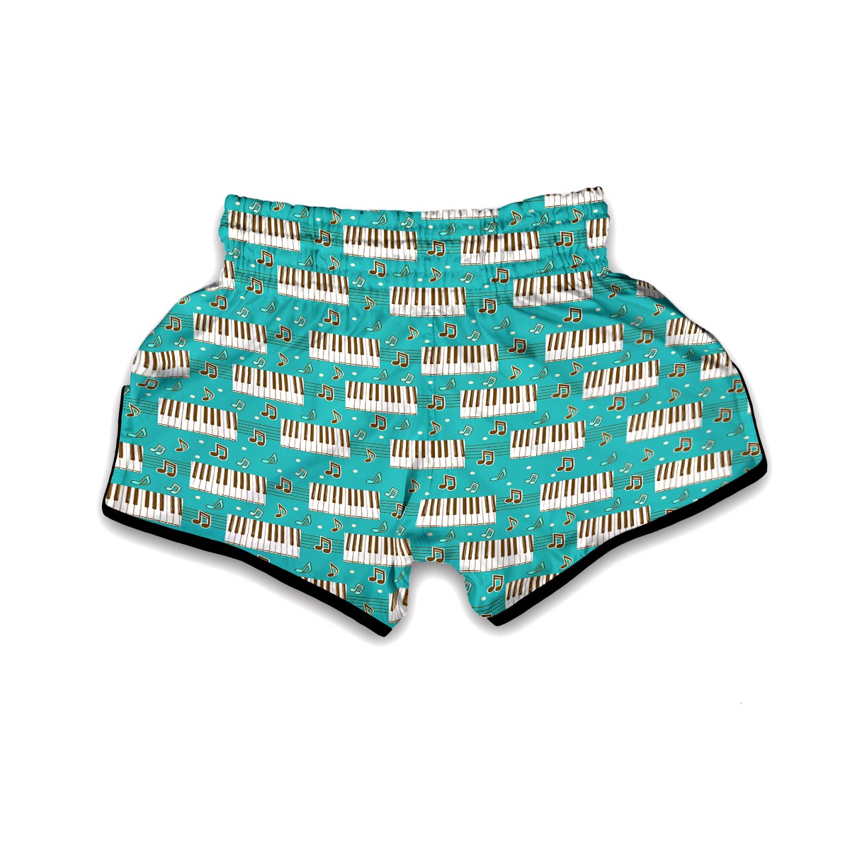 Piano Pattern Print Muay Thai Boxing Shorts-grizzshop