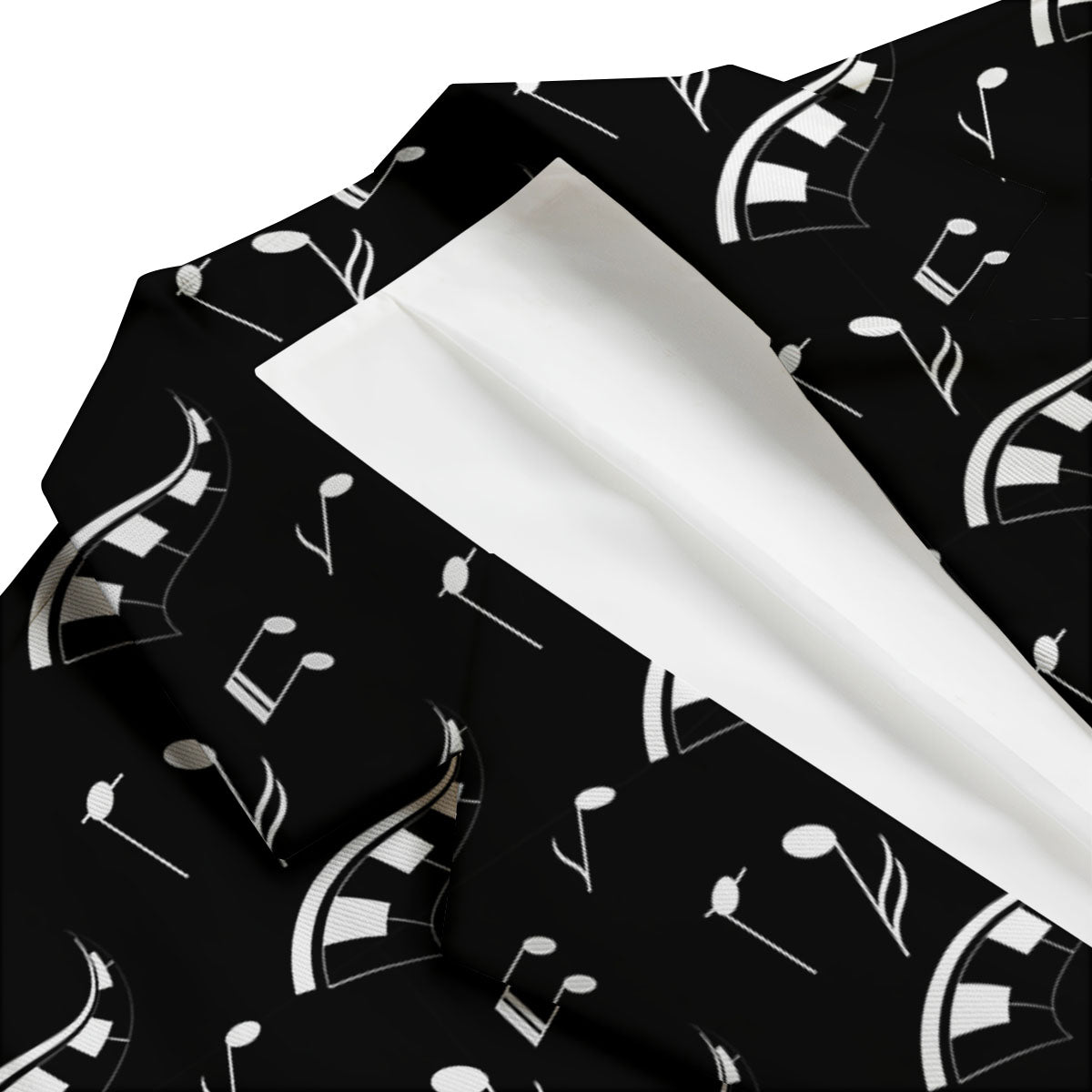 Piano Print Pattern Men's Blazer-grizzshop