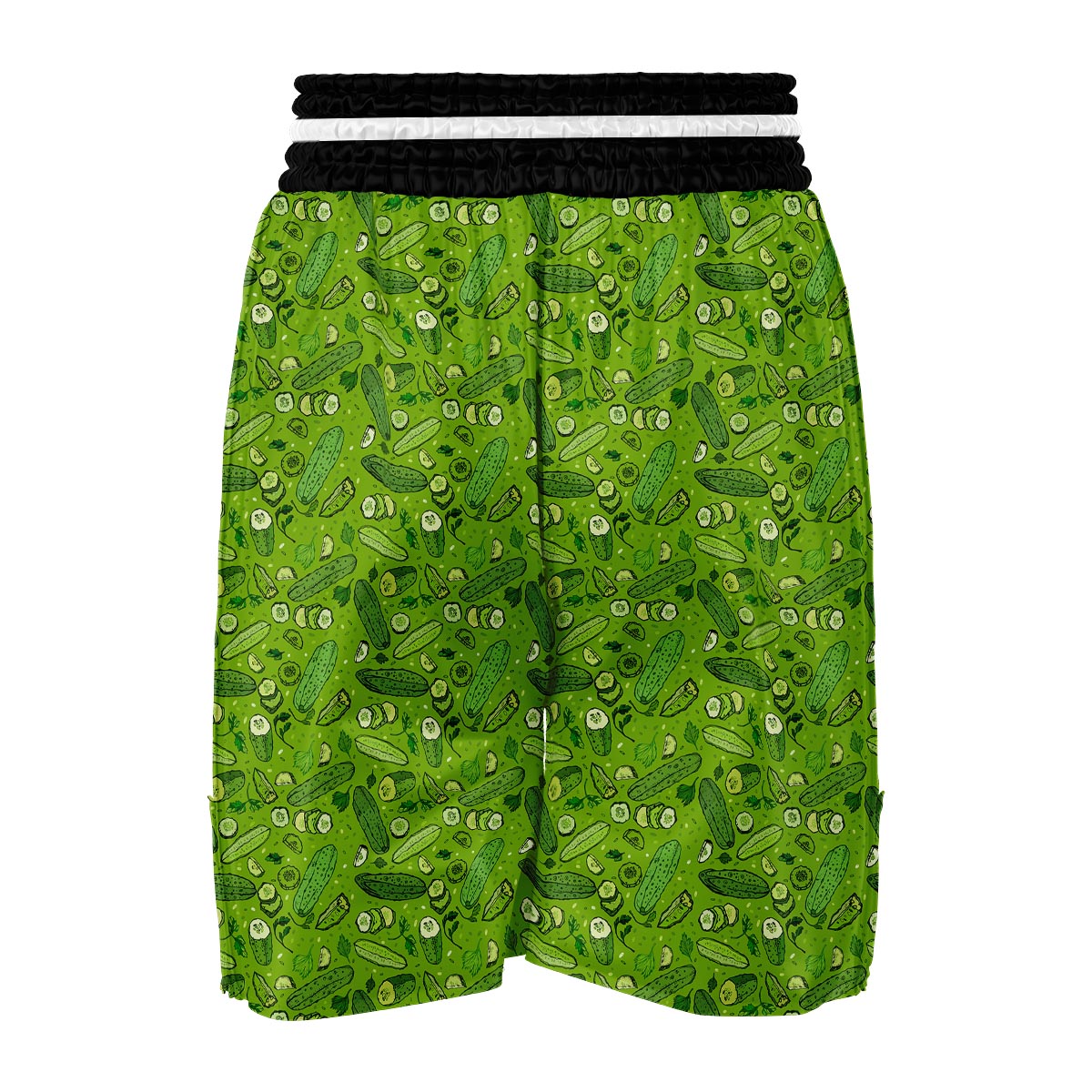 Pickle Cucumber Print Pattern Boxing Shorts-grizzshop