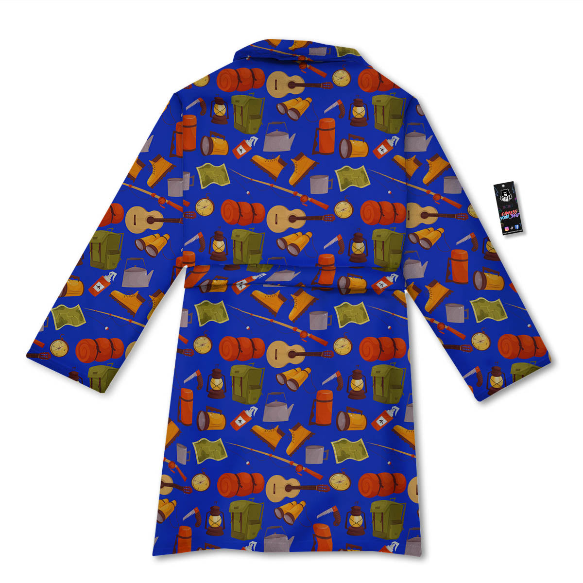 Picnic Camping Print Pattern Bathrobe-grizzshop