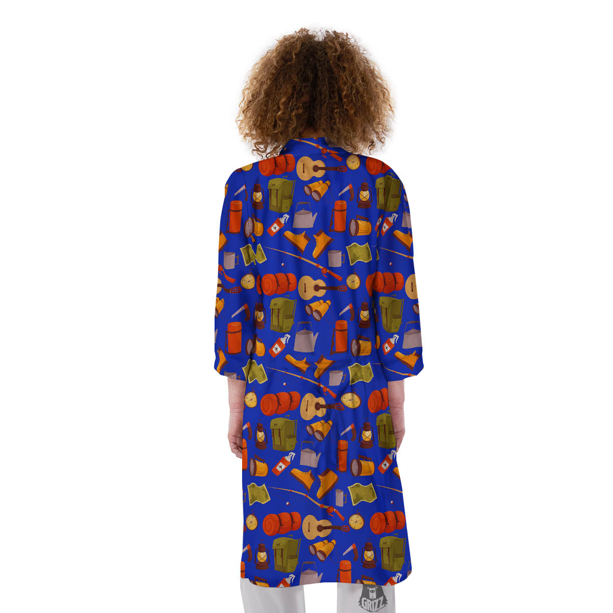 Picnic Camping Print Pattern Kimono-grizzshop