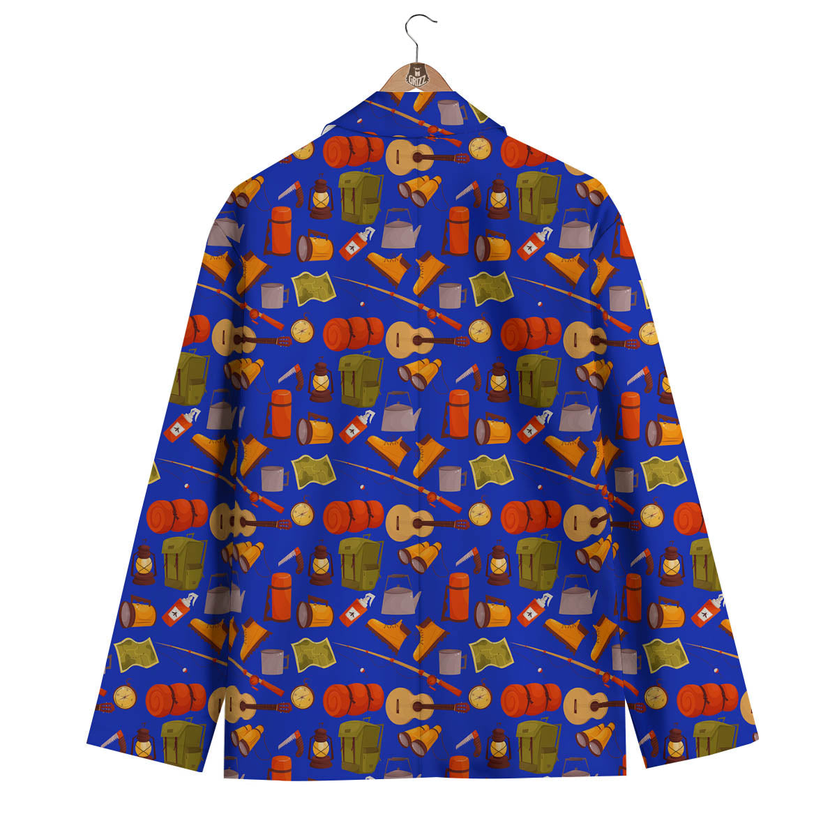 Picnic Camping Print Pattern Men's Blazer-grizzshop