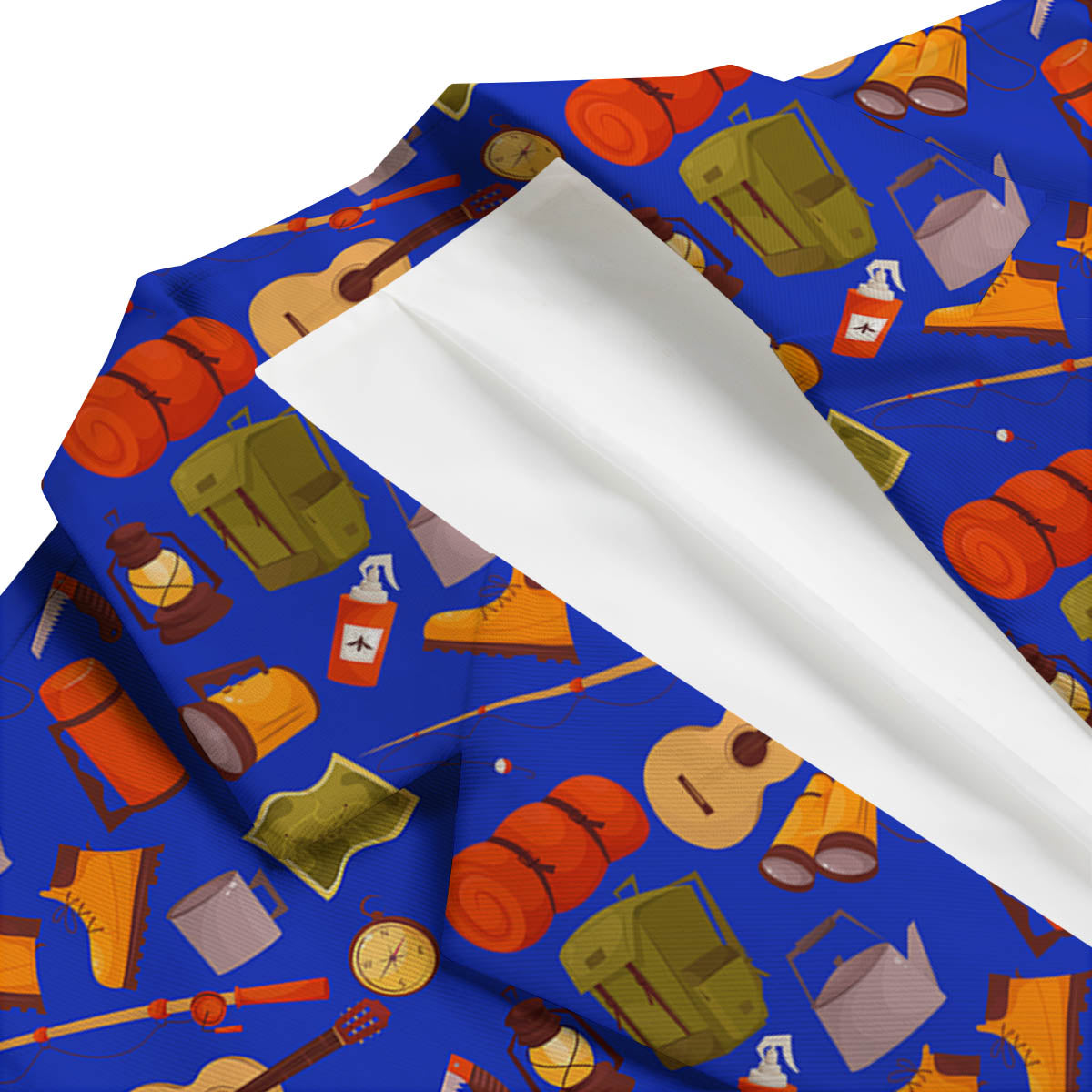 Picnic Camping Print Pattern Men's Blazer-grizzshop