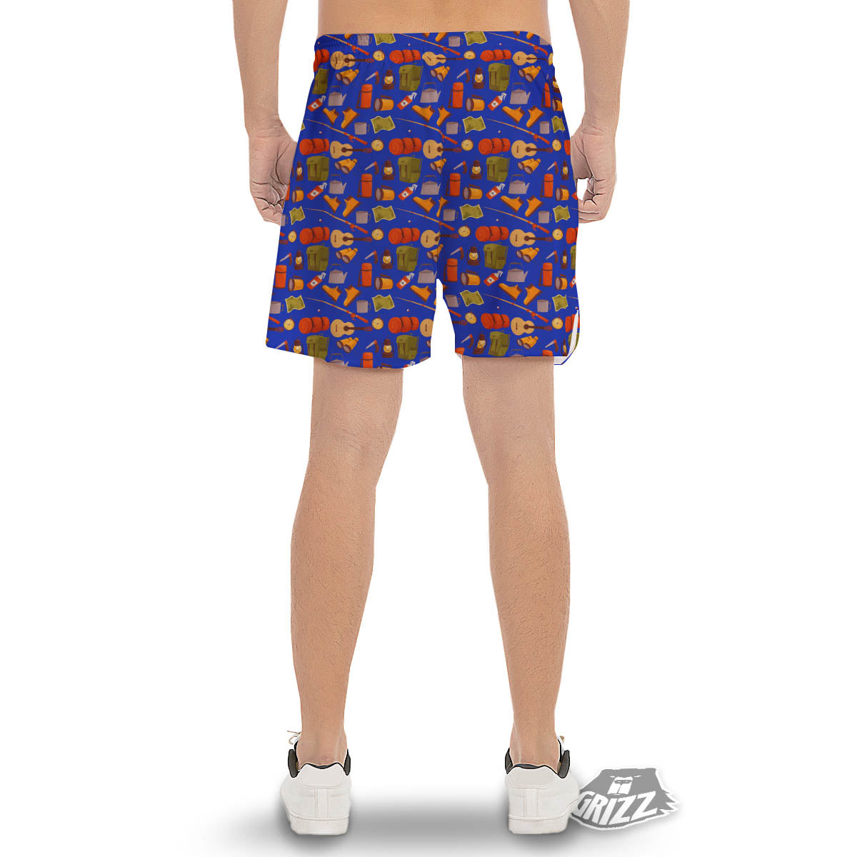 Picnic Camping Print Pattern Men's Gym Shorts-grizzshop