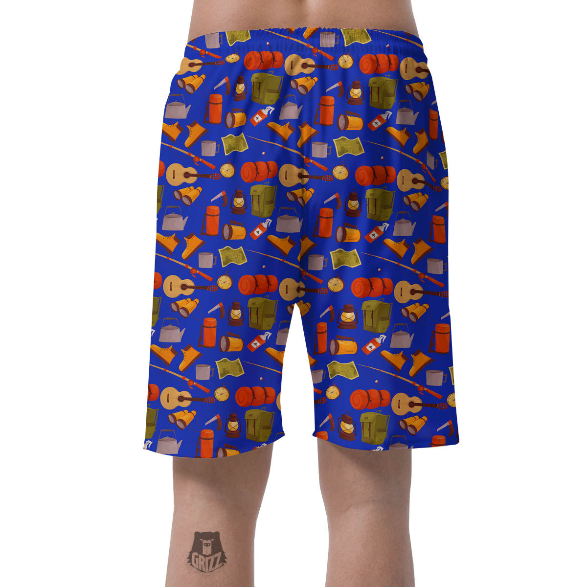 Picnic Camping Print Pattern Men's Shorts-grizzshop