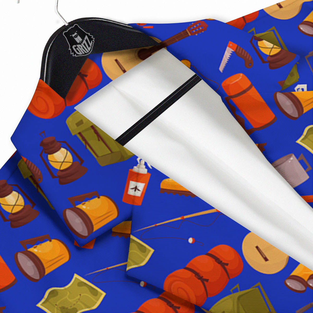 Picnic Camping Print Pattern Men's Sport Coat-grizzshop