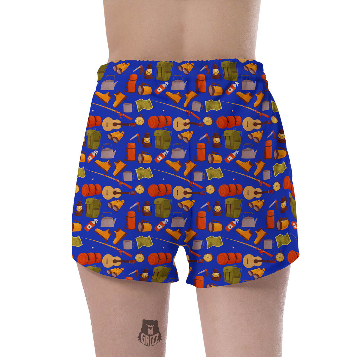 Picnic Camping Print Pattern Women's Shorts-grizzshop