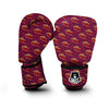 Pie And Cherry Print Pattern Boxing Gloves-grizzshop