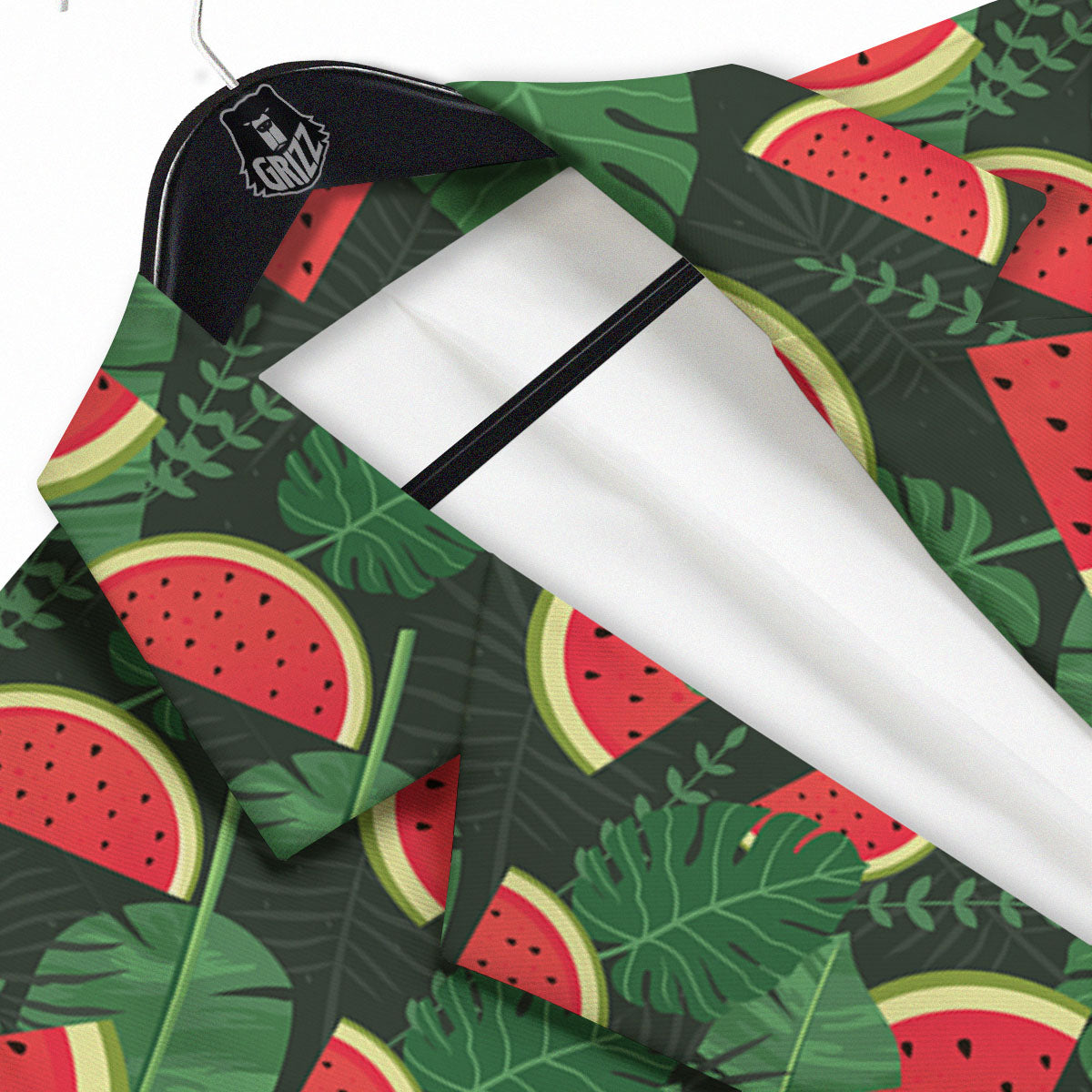 Pieces Leaf Watermelon Print Pattern Men's Sport Coat-grizzshop