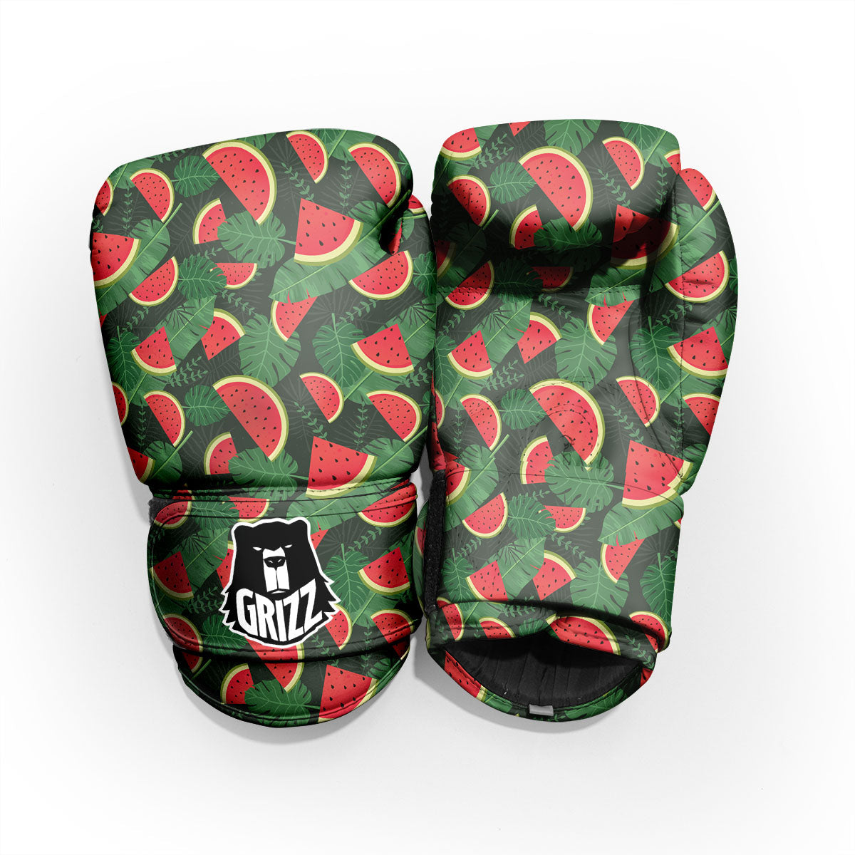 Pieces Leaf Watermelon Print Pattern Pro Boxing Glove