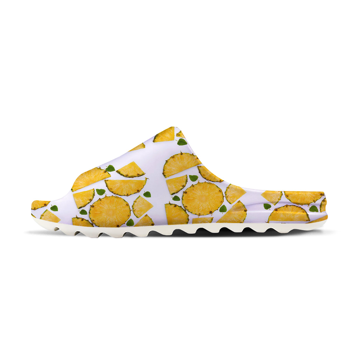 Pieces Pineapple Yellow Print Pattern Sandals-grizzshop