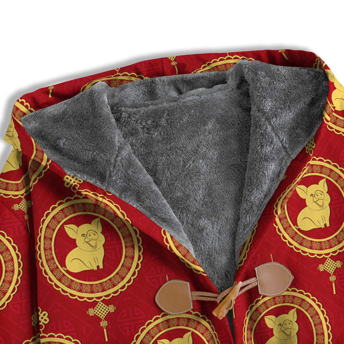 Pig And Chinese New Year Print Pattern Men's Windbreaker Jacket-grizzshop