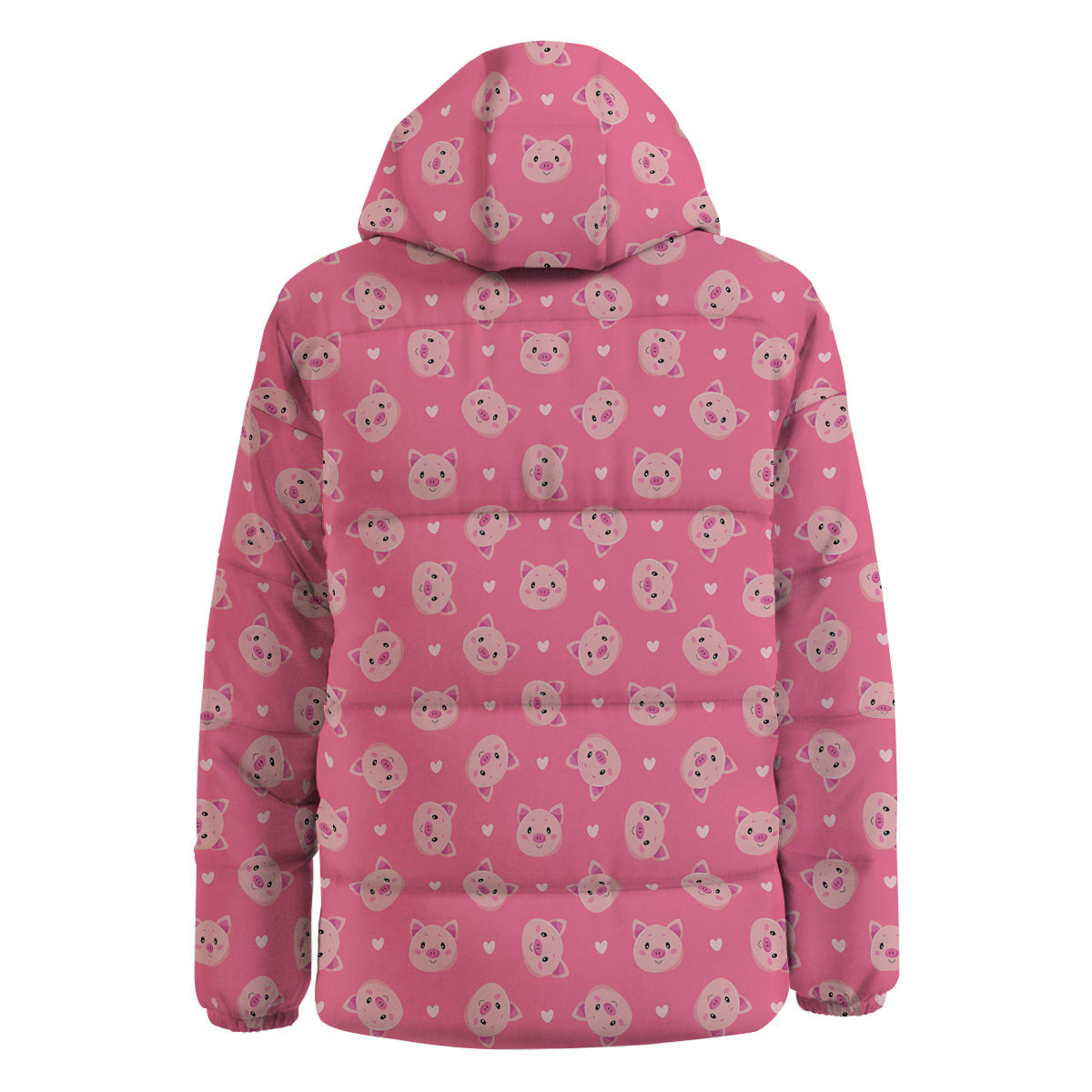 Pig Cute Cartoon Print Pattern Down Jacket-grizzshop