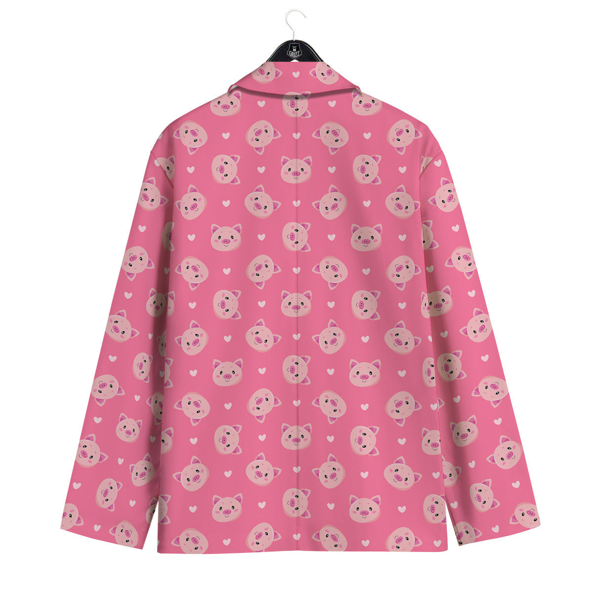 Pig Cute Cartoon Print Pattern Men's Sport Coat-grizzshop