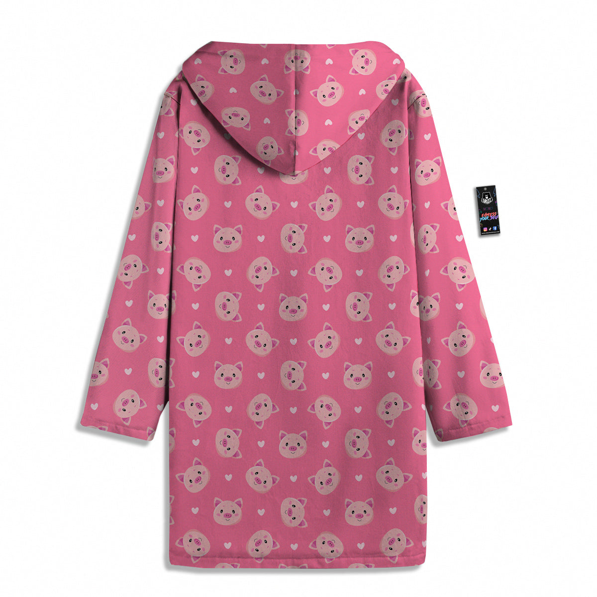 Pig Cute Cartoon Print Pattern Men's Windbreaker Jacket-grizzshop