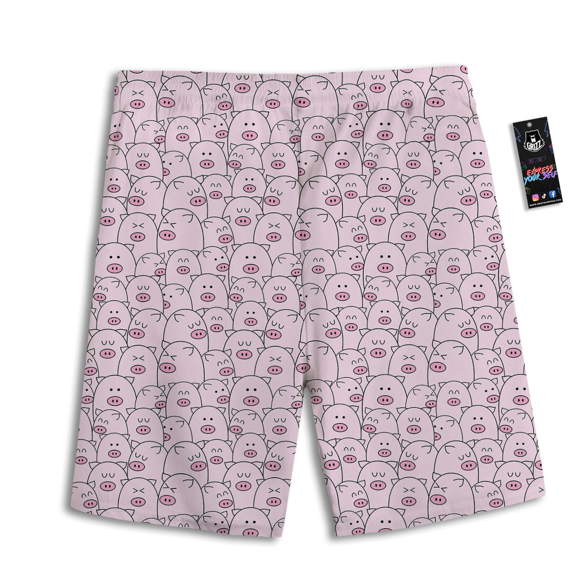 Polka Dot Merry Christmas Print Pattern Men's Athletic Shorts
