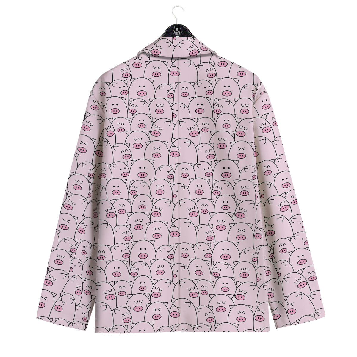 Pig Cute Pink Print Pattern Men's Sport Coat-grizzshop