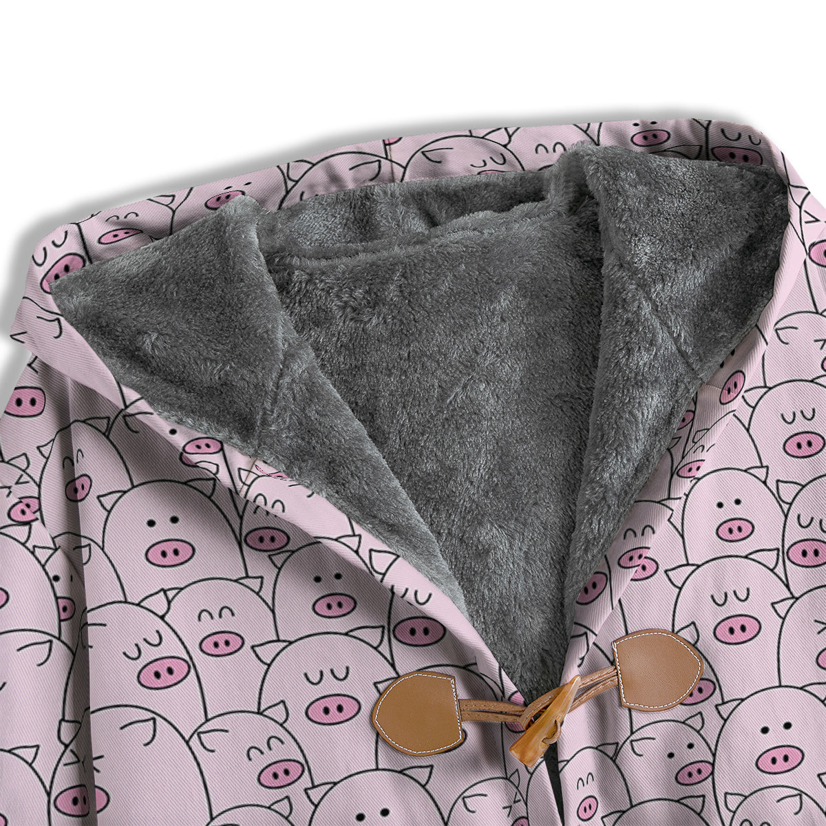 Pig Cute Pink Print Pattern Men's Windbreaker Jacket-grizzshop