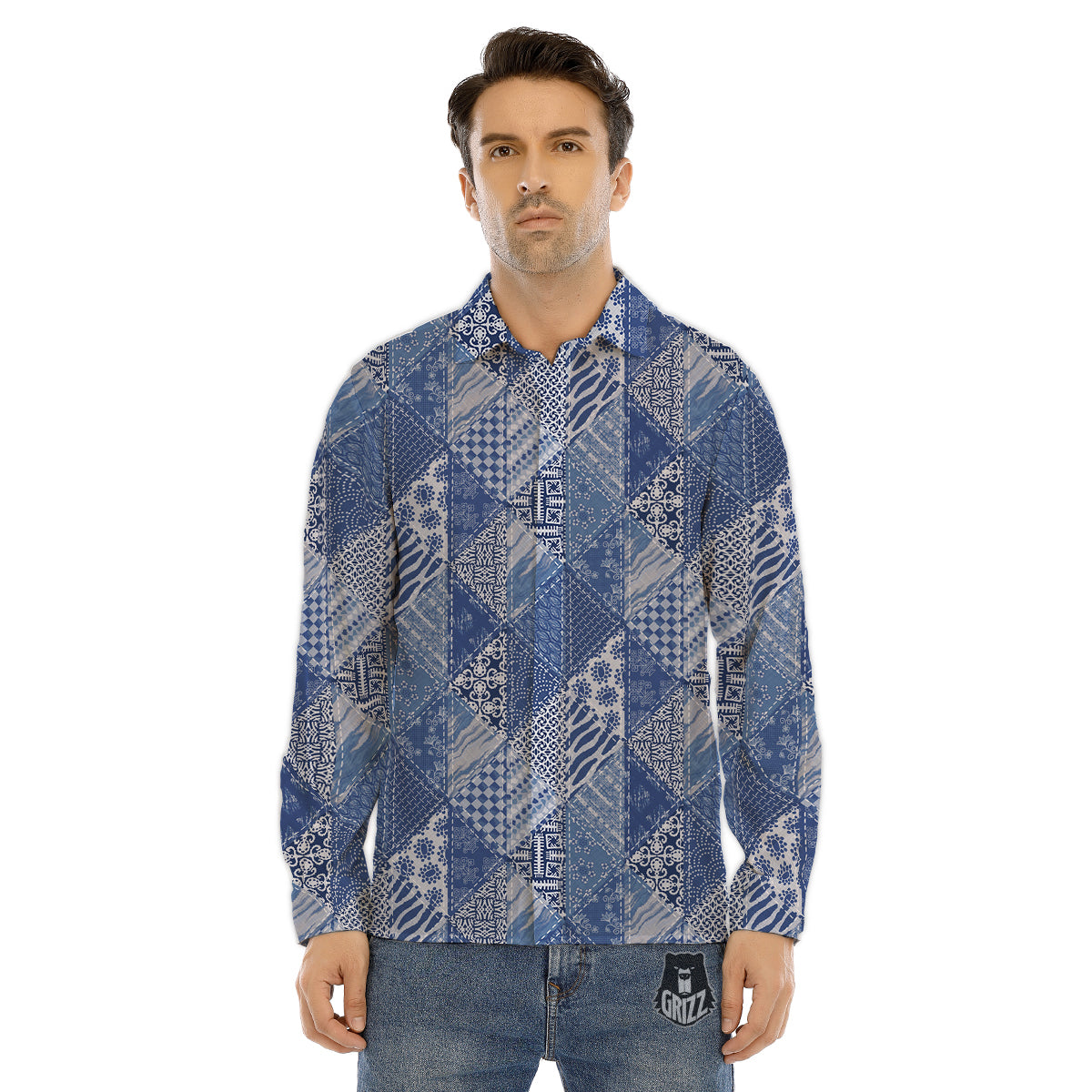 Pig Nose Pink Print Pattern Men's Dress Shirts-grizzshop