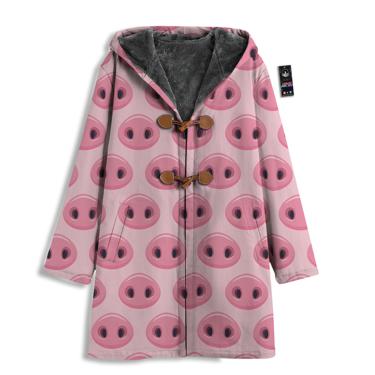 Pig Nose Pink Print Pattern Men's Windbreaker Jacket-grizzshop