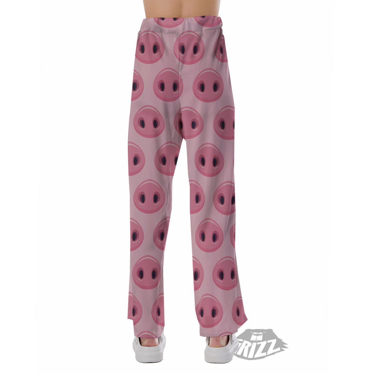 Pig Nose Pink Print Pattern Pajama Pants-grizzshop