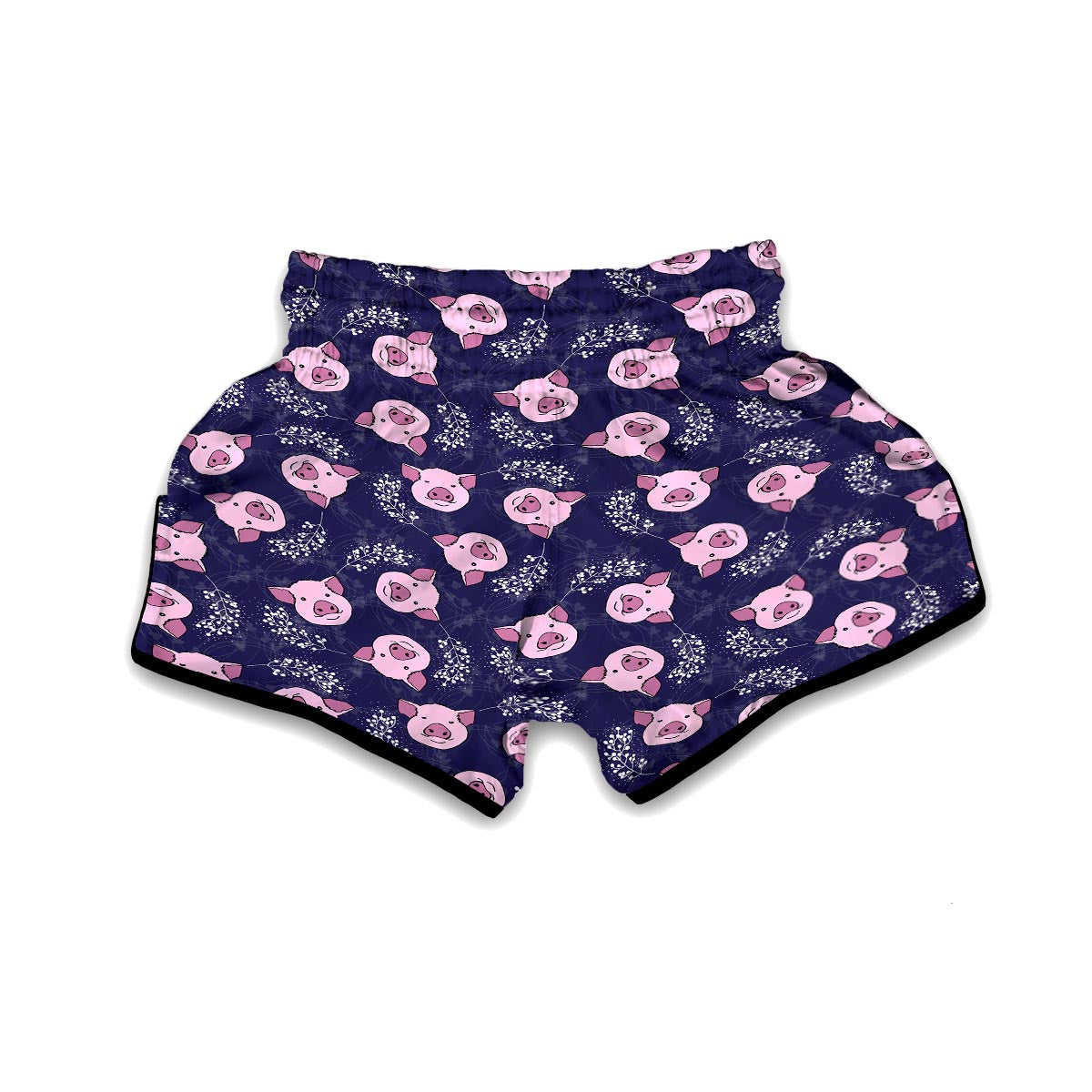 Pig Pattern Print Muay Thai Boxing Shorts-grizzshop