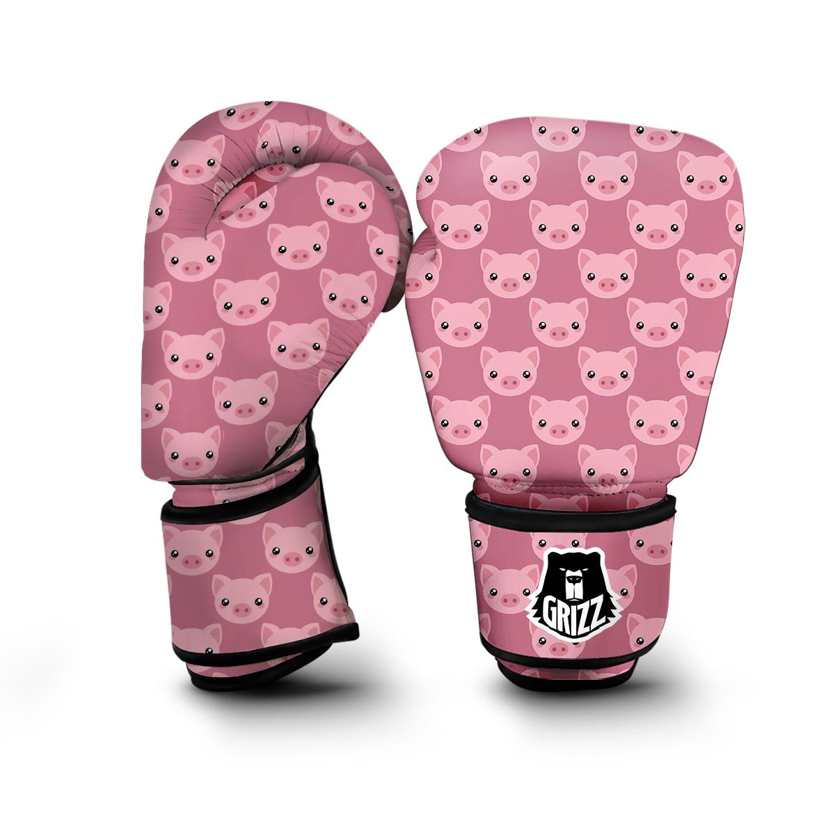 Pig Print Pattern Boxing Gloves-grizzshop