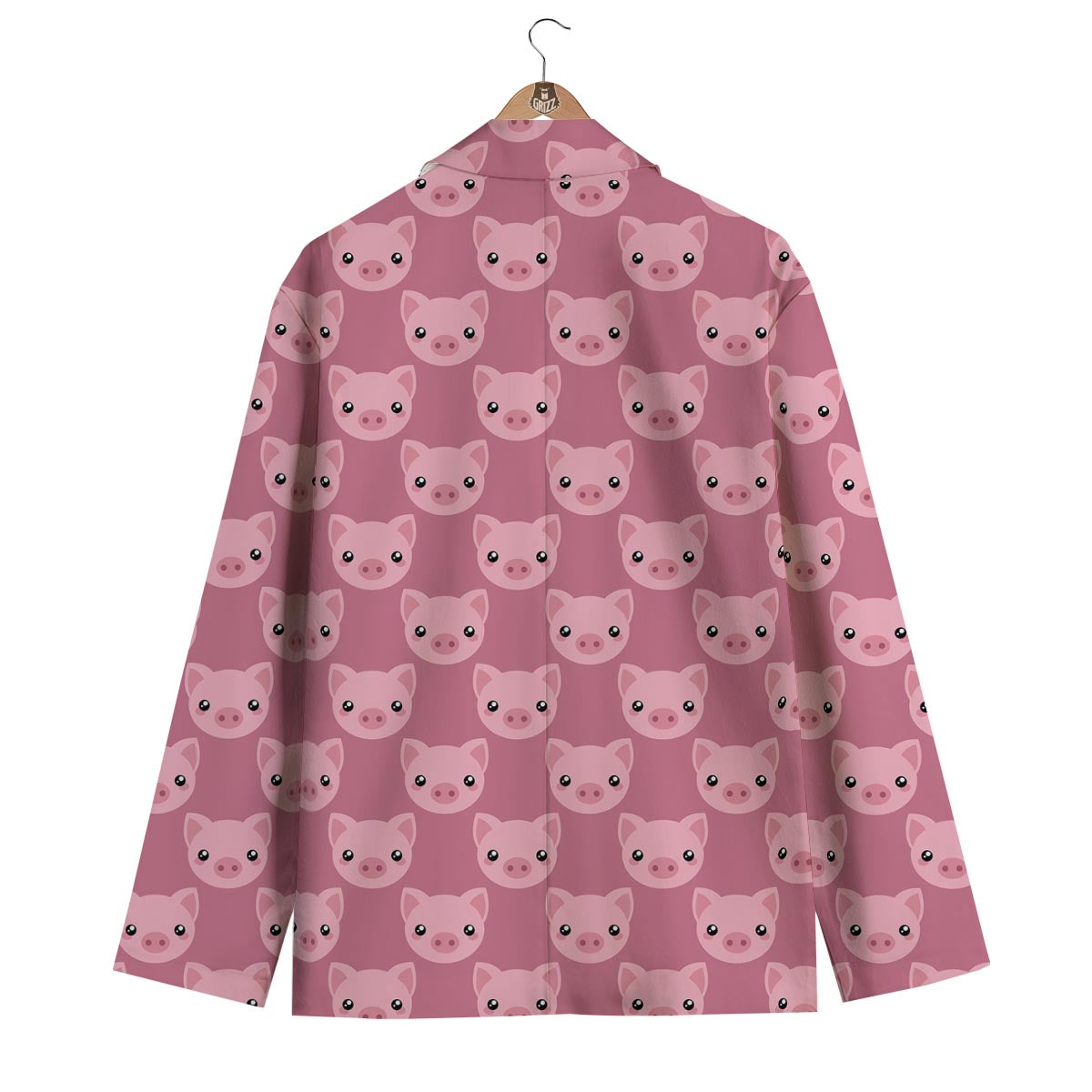 Pig Print Pattern Men's Blazer-grizzshop