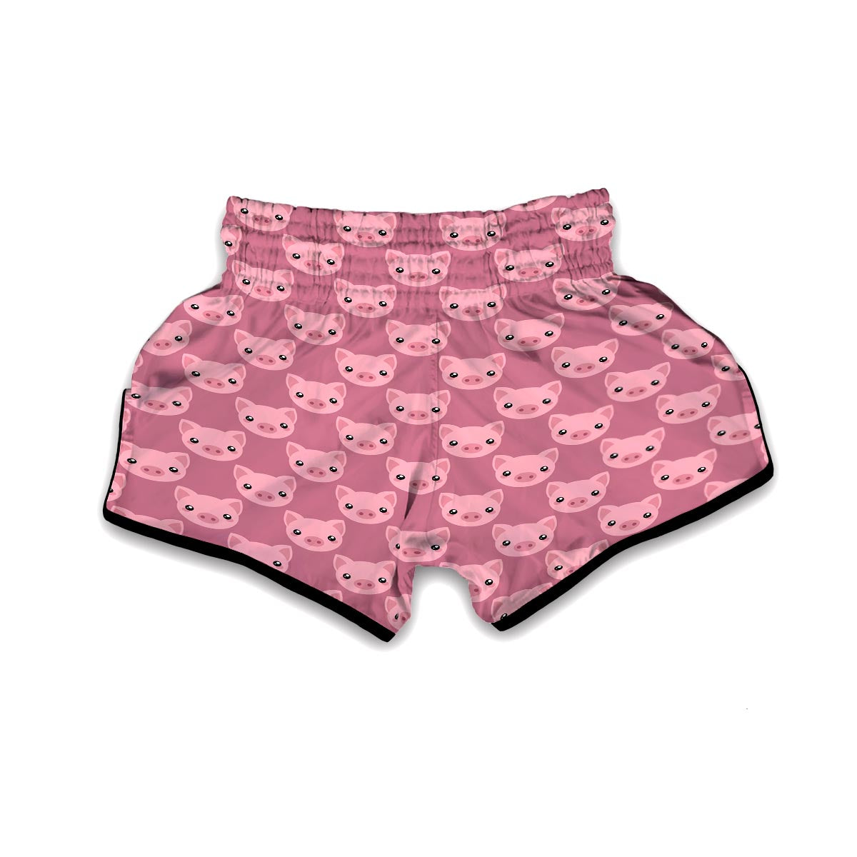 Pig Print Pattern Muay Thai Boxing Shorts-grizzshop